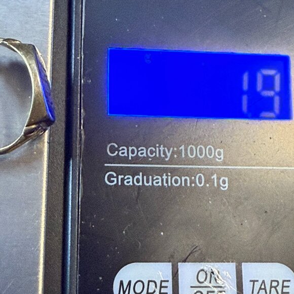 Mid-Century Ladies Ring with Initials 10k Yellow Gold with Broken Mend 1.9g - Picture 5 of 5